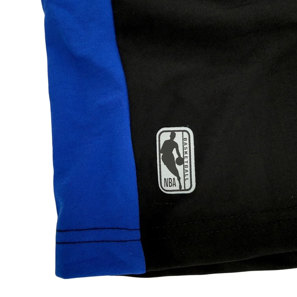 NBA Basketball Shorts Mens Medium Black Red White Blue Logo Athletic Gym Workout